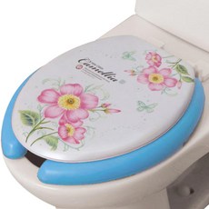 Needco Newca 軟式馬桶蓋 U型, 藍色, 1個