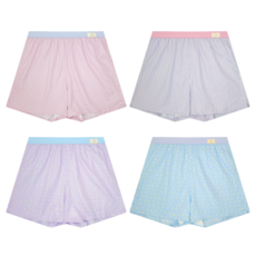 arnaldo bassini 女款40支純棉四角褲 4入, 混色