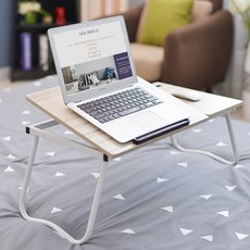 깔끔한 다용도 베드 테이블 분리형, 화이트우드