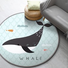 LEEJUNG 動物插畫圓形地毯