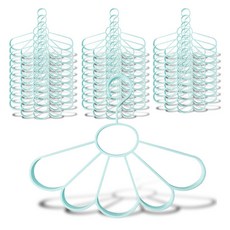 Market Plan 花朵圍巾領帶掛架, 薄荷色, 30個