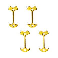 루비엔 고정 앵커팩 타프 고정 데크팩 4p, 옐로우