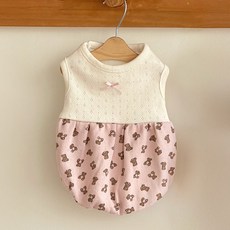 Groomingdaengyi 狗狗泰迪氣球連身裙, 1個, 象牙白