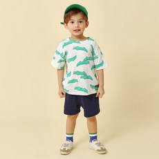 초코몽 아동용 통기성 엘리 상하의 세트