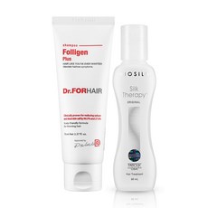 BIOSILK Silk Therapy 絲洛比 護髮精華 60ml+護理洗髮精 70ml, 1組