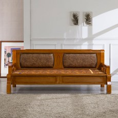 이조농방 황토볼확장형 벤100 온열 소파 + 황토 보료 세트 방문설치, 월넛(프레임), 갈색+검정색(보료)