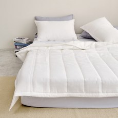 바자르 썸머 할리데이 시어서커 여름 차렵이불, 화이트