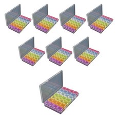 ABM 分隔珠子收納盒 28格, 顏色, 8個