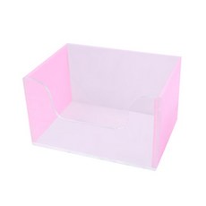 倉鼠浴盆兩用方形壓克力廁所, 粉紅色, 1個