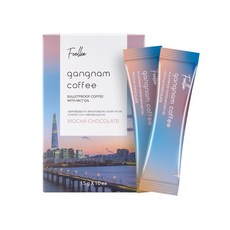 Foellie Gangnam 防彈咖啡 Quito Mocha Choco Bean Coffee Mix, 10入, 1個