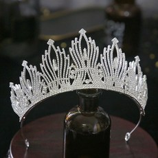 水晶皇冠 自助婚紗 新娘頭飾 iio818, 1個, 銀色