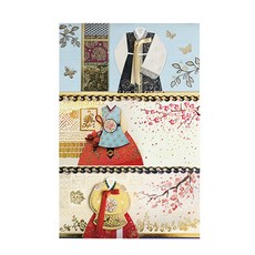 From&To 韓服零用錢信封3件組 FB205-456, 混合色, 1套, 3個