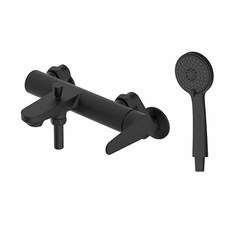 FONTANA 浴缸水龍頭+蓮蓬頭組 TF-B5112.B 黑色, 1套