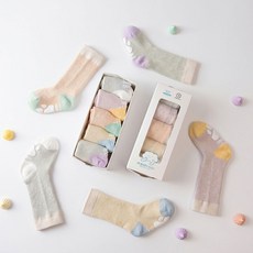 하이베이비키즈 프리덤 양말 5켤레 + 선물포장 세트