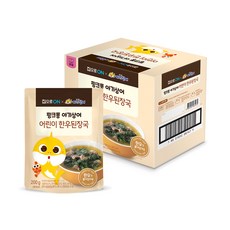 Jipeuroon 兒童韓牛大醬湯, 200g, 5包