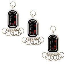 FLOW'M Petit Fancy 7孔鑰匙圈 K0450, 3個, 混合顏色