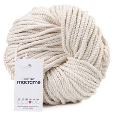 misoknit Misonit編織繩粗棉繩粗線 6mm 180合, 1個, 米白色