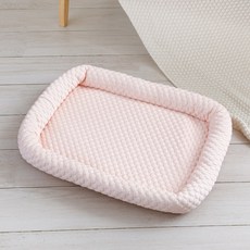 파스텔펫 반려동물 엠보쿨 스퀘어 쿠션, 핑크, 1개