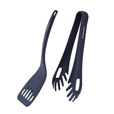 SUNCRAFT 尼龍湯匙+義大利麵夾, 混色