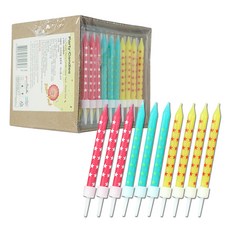 your Candle 大容量蛋糕生日蠟燭, 100個, 03 粉彩星