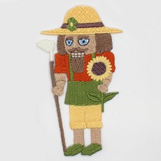 卡通布貼 農夫 55 x 97 mm, 混色, 1個