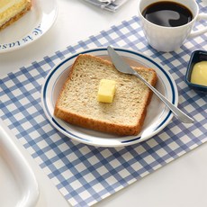 모노라이크 베이직 체크 테이블 매트, 03 블루, 368 x 246 mm, 24개
