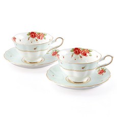 韓國 ZEN The Rose 雙人咖啡杯組, 混色, 1套