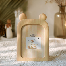 Roylife 質感生動的相框, 1個, 米色老鼠相框