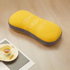 순잠 경추지지에 탁월한 메밀껍질 수면 메밀베개, 옐로우, 1개