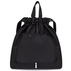 Star 運動風束口健身包, TYPE 01 黑色, 1個