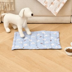 PETBONE Modern House 寵物柔軟幼犬絎縫墊, 1個, 藍色