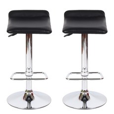 BESTLECT 2 Poris 靠墊腳踏式家用吧椅 A133, 黑色