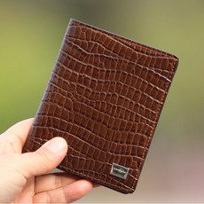 La Chic 牛皮經典鱷魚壓紋中夾 LC23WM0031-2