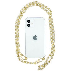 까미또 진주 체인 스트랩 휴대폰 케이스