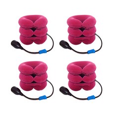 블럭마트 목스트레칭 보호대 로즈레드 4p 세트, 1세트