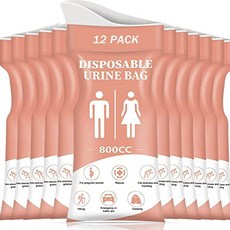 Make Mine一次性應急尿袋, 12個, 粉色
