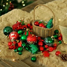 Scent Basket 聖誕節 Merry Toy Mix Pop 裝飾品系列 72入組, 聖誕樹, 1套