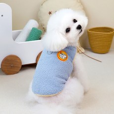 PASTEL PET 寵物優質彩色超細纖維背心, 1個, 藍色