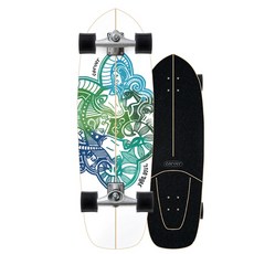 카버 스케이트 YAGO SKINNY GOAT CX 스케이트보드, 화이트, 1개