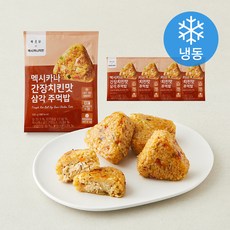 바르닭 멕시카나 간장치킨맛 삼각 주먹밥 (냉동), 100g, 5개