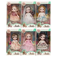 LET'S TOY Hello Jelena球形關節娃娃6入組, 混色, 16厘米