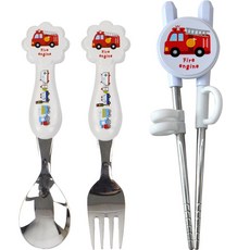 第一階段 幼兒學習筷湯匙叉子組, 湯匙+學習筷子+叉子, 1組, 白色