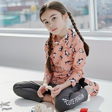 IAMBEBE 兒童可愛企鵝兩件式防曬泳衣套裝