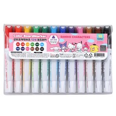 Sanrio 三麗鷗 白板筆 12色套組, 1組, 綜合顏色