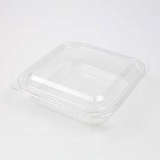 Inp 透明方形沙拉容器 550ml 16 x 16 x 3.5 cm SK-106, 1入, 50個