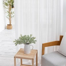 Casa L Mei 素色褶皺紗簾, 粉紅色