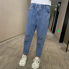 Orange Damom 女童可愛貓咪褲