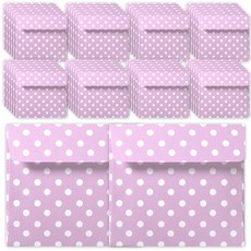 2Youngdesign 迷你卡片信封袋, 圓點款(紫色), 50入