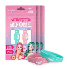 아텍스 시크릿쥬쥬 썸머향 모기밴드 2p, 혼합색상, 3개