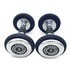 우레탄 아령 네이비, 3kg, 2개